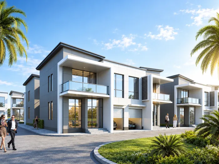 Exterior architectural view of The Aseda Village